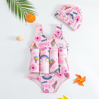 Lepetitdauphin — Maillot flottant 2-en-1 pour l'apprentissage de la natation