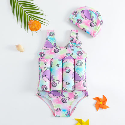 Lepetitdauphin — Maillot flottant 2-en-1 pour l'apprentissage de la natation
